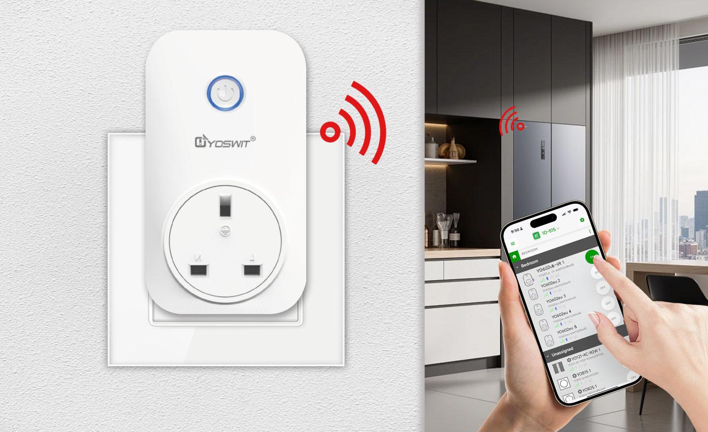 Built-In IR Emitter for Controlling Infrared Devices via the Yoswit App