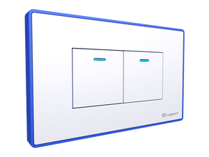 Smart Light Switch - 2 Gang / Socket 118-BLM