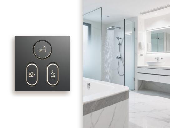 Bathroom Switch - 3 Gang / M86-MEC-A