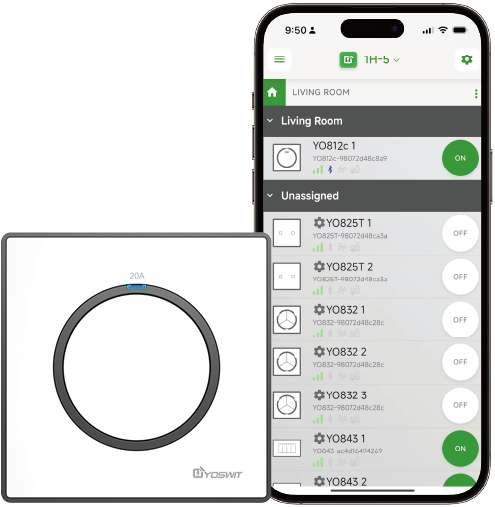 Outlet App Double Pole Switch App