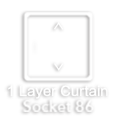 Smart Curtain Switch - 1 Layer / 2086s-MEC-A