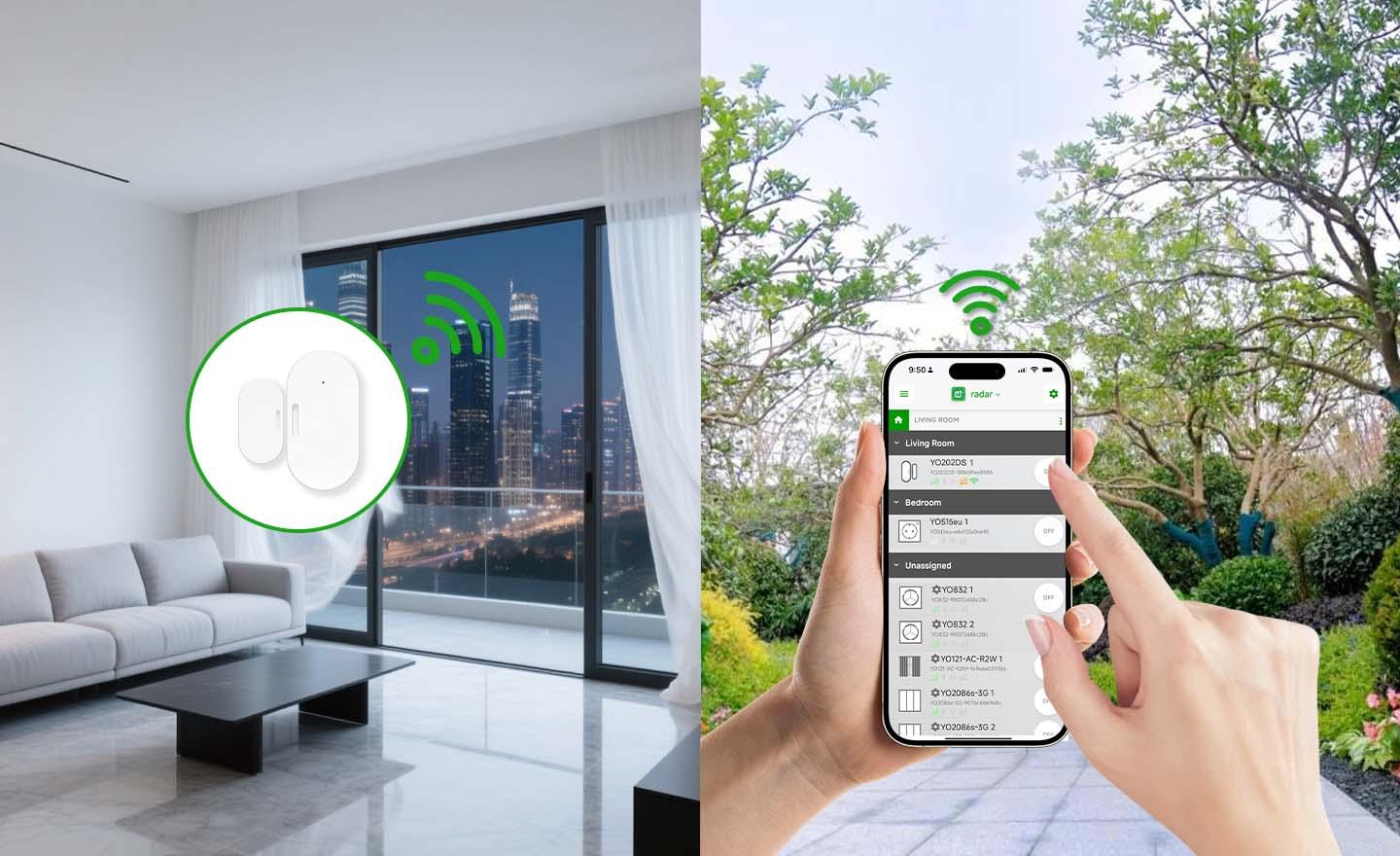 Remote Monitor Doors / Windows Status via Yoswit App
