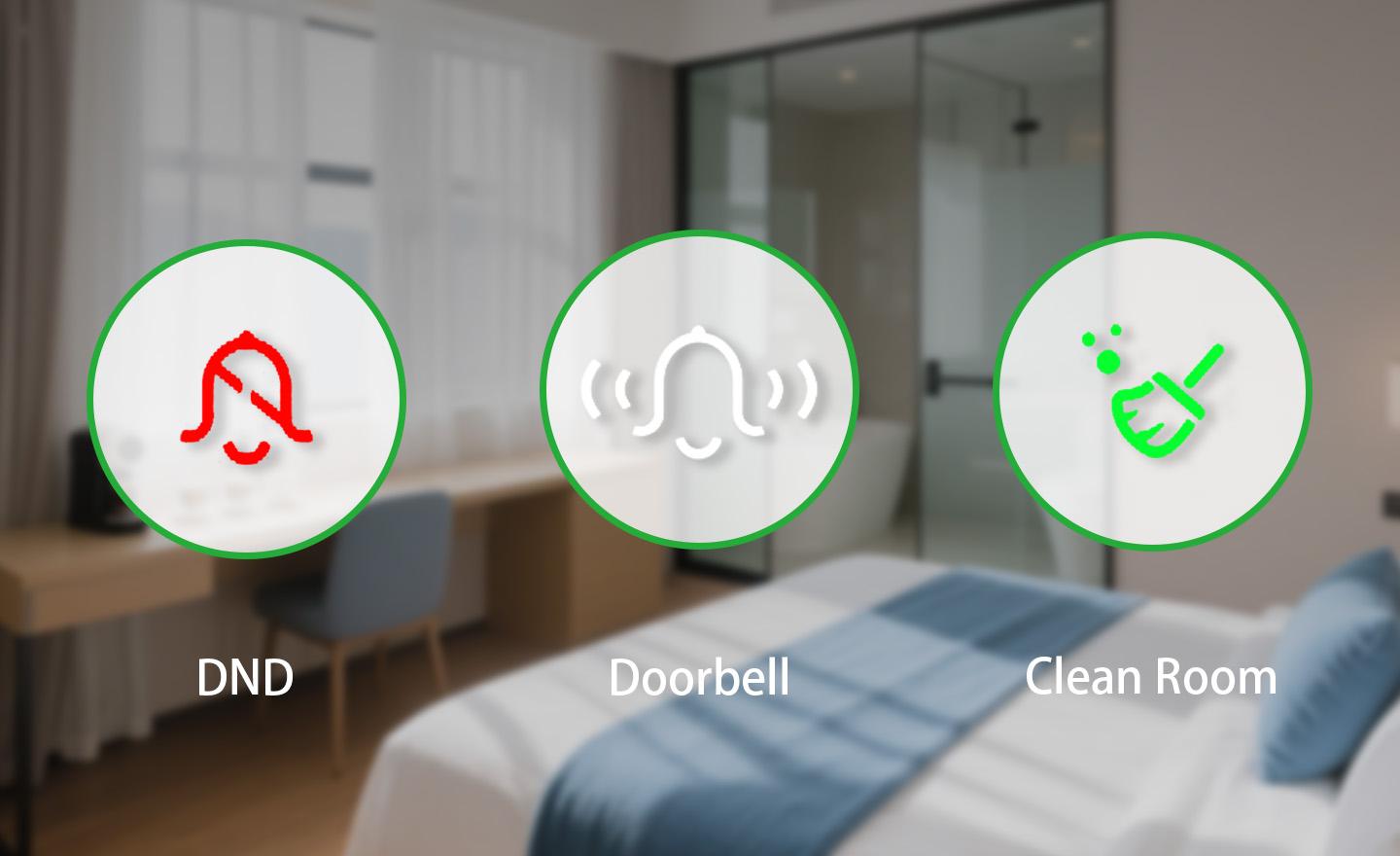 Doorbell, DND, and Clean Room Functions