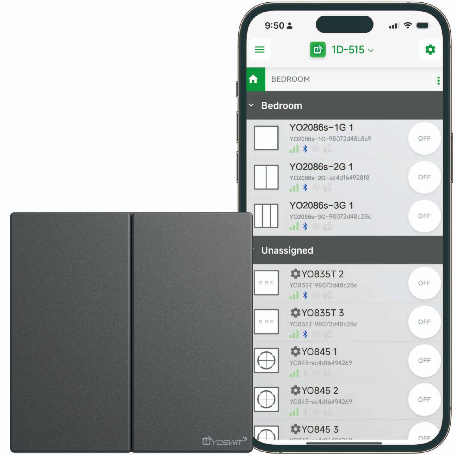 Outlet App Double Pole Switch App