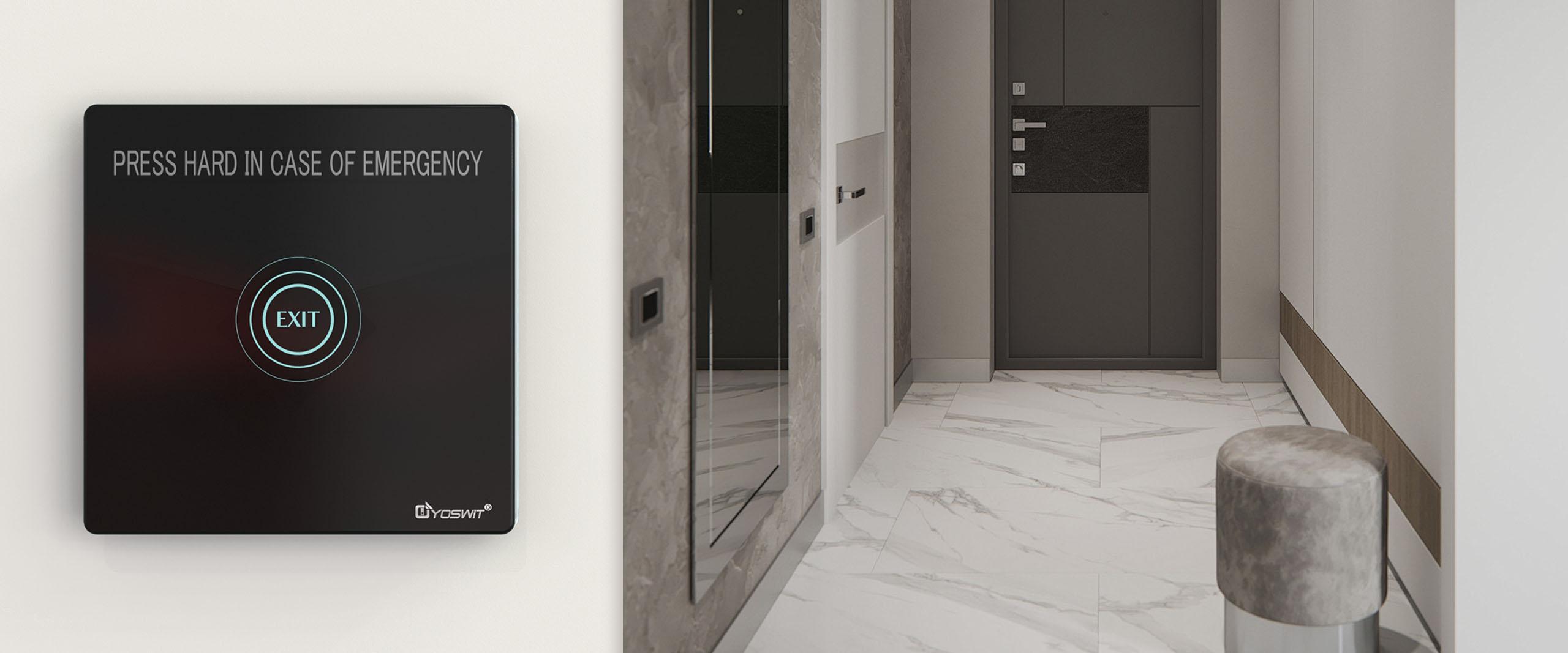 Smart Door Release Button with Break Glass Unit