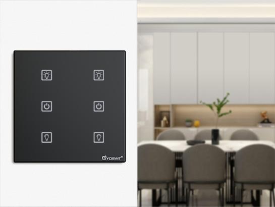 Smart Touch 0-10V Dimmer Switch - 2 Gang / 2086s