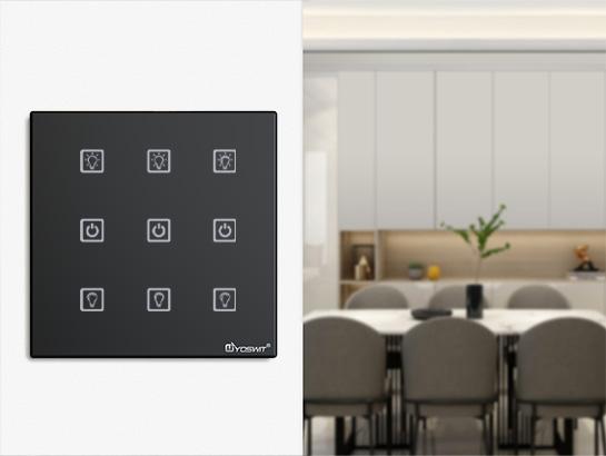 Smart Touch 0-10V Dimmer Switch - 3 Gang / 2086s