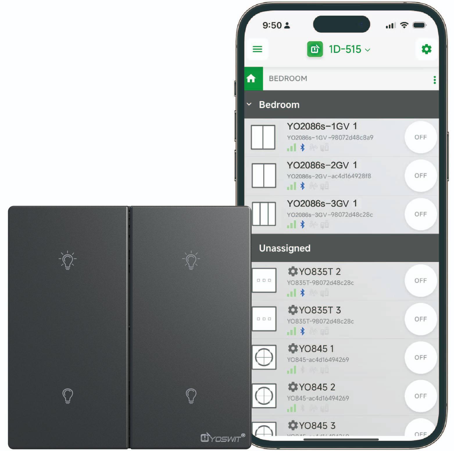 Outlet App Double Pole Switch App