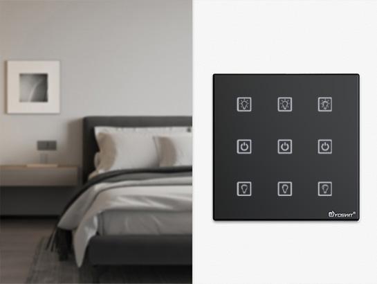 Smart Touch 0-10V Dimmer Switch - 3 Gang / 2086s