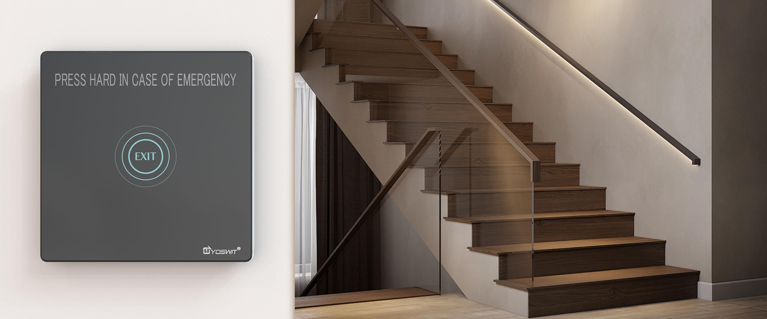 Smart Door Release Button with Break Glass Unit