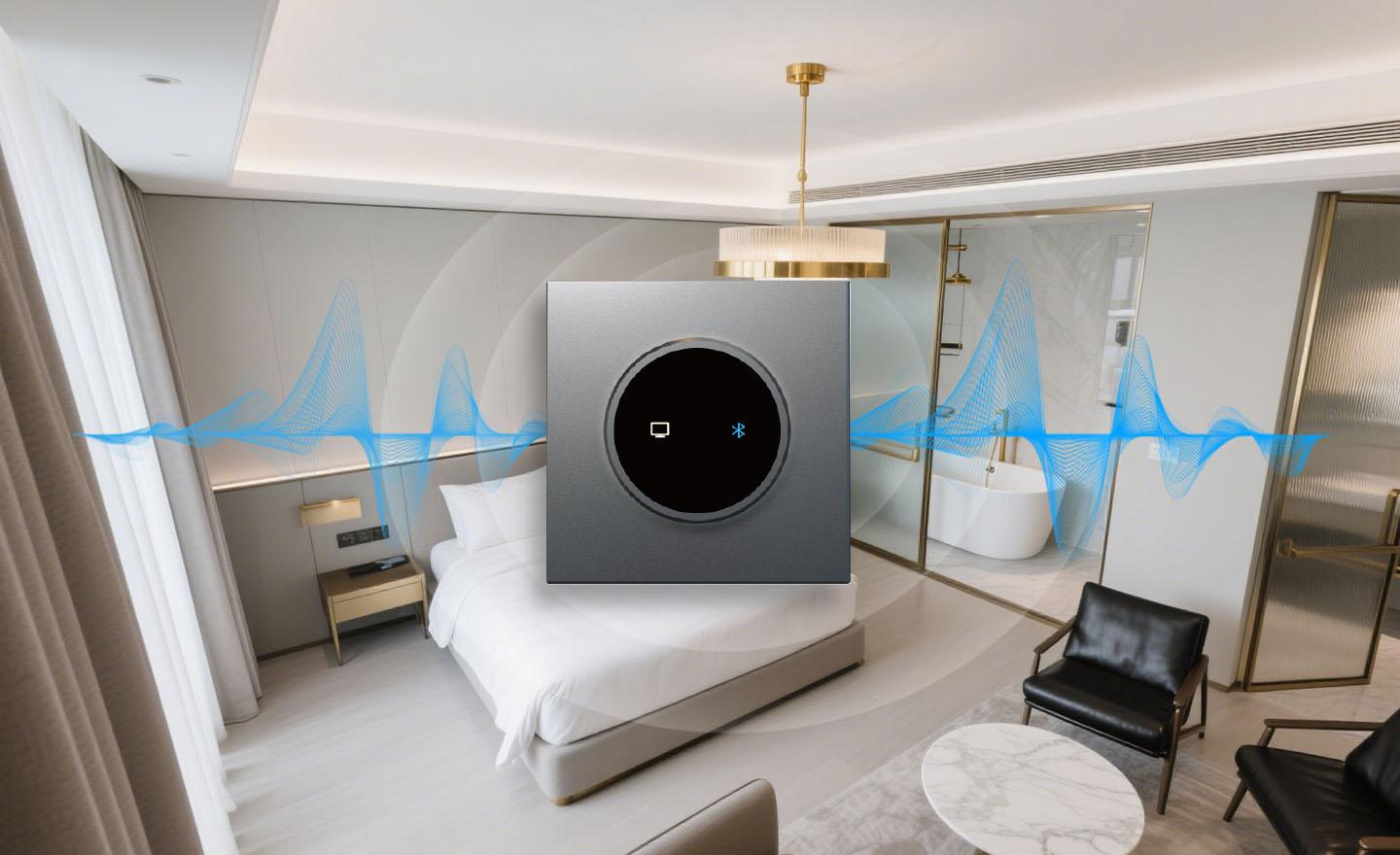 Built-In Dual Speakers Provide Expansive Sound Field Coverage
