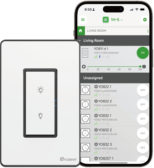Outlet App Double Pole Switch App
