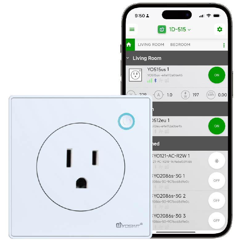 Outlet App Double Pole Switch App