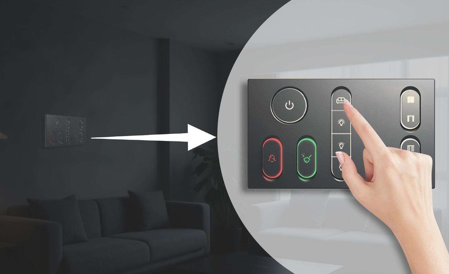 Backlight Display for Intuitive Operation