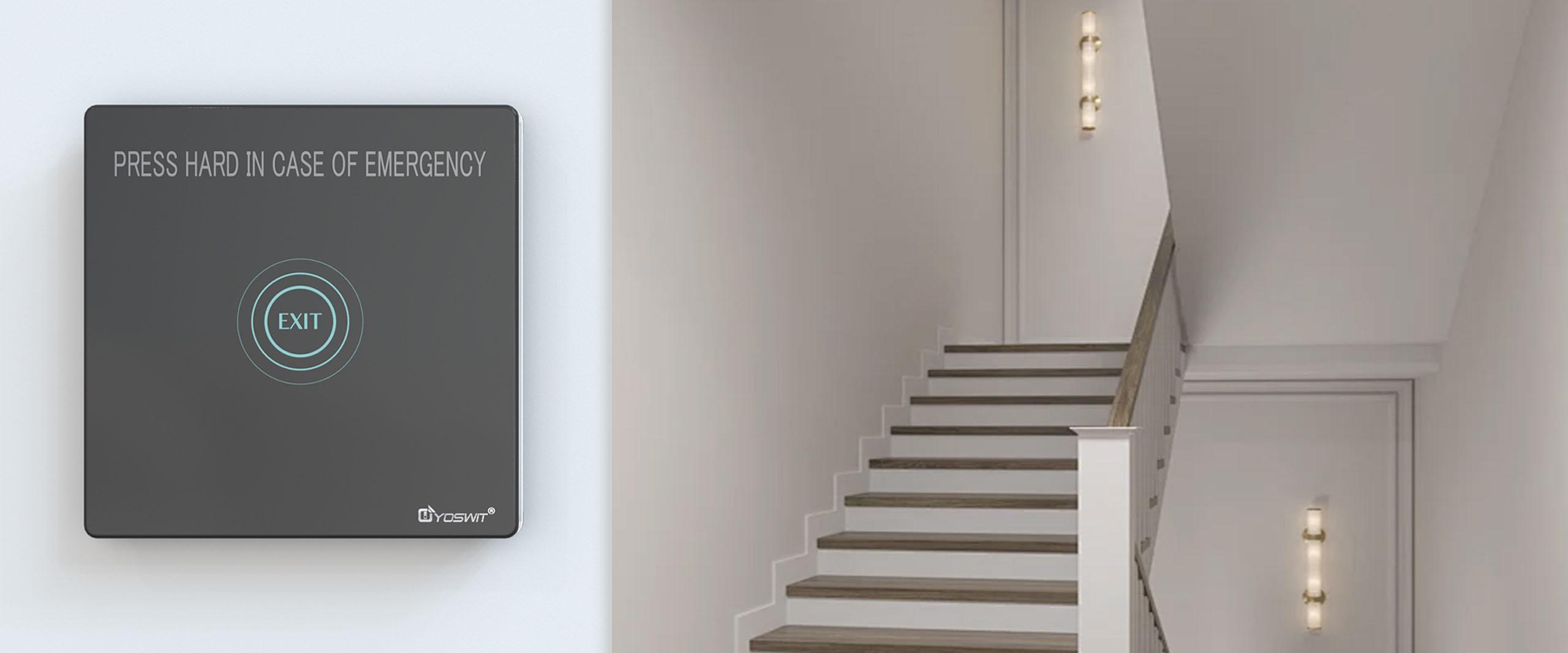 Smart Door Release Button with Break Glass Unit