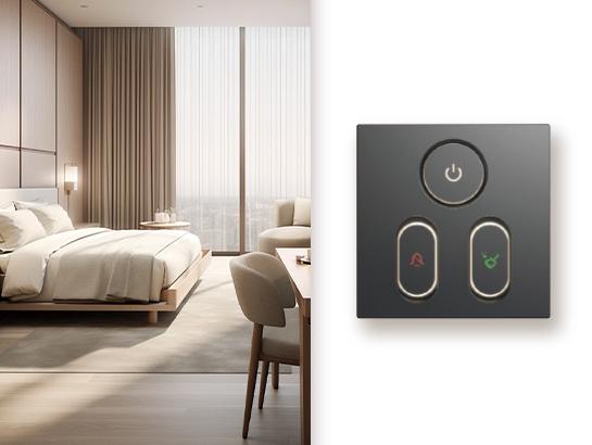 Electronic Doorplate Switch - 3 Gang / M86-MEC-A