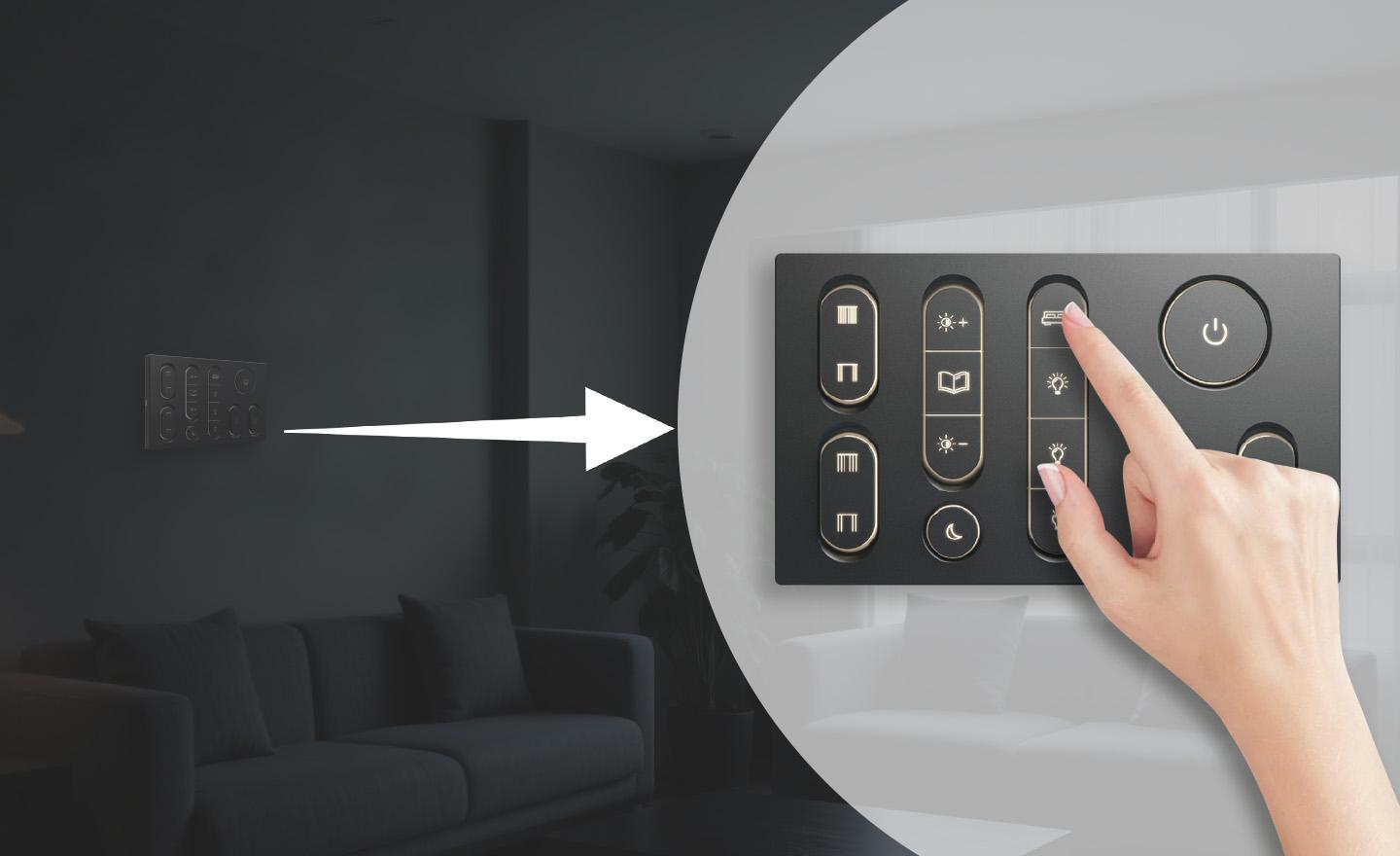 Backlight Display for Intuitive Operation