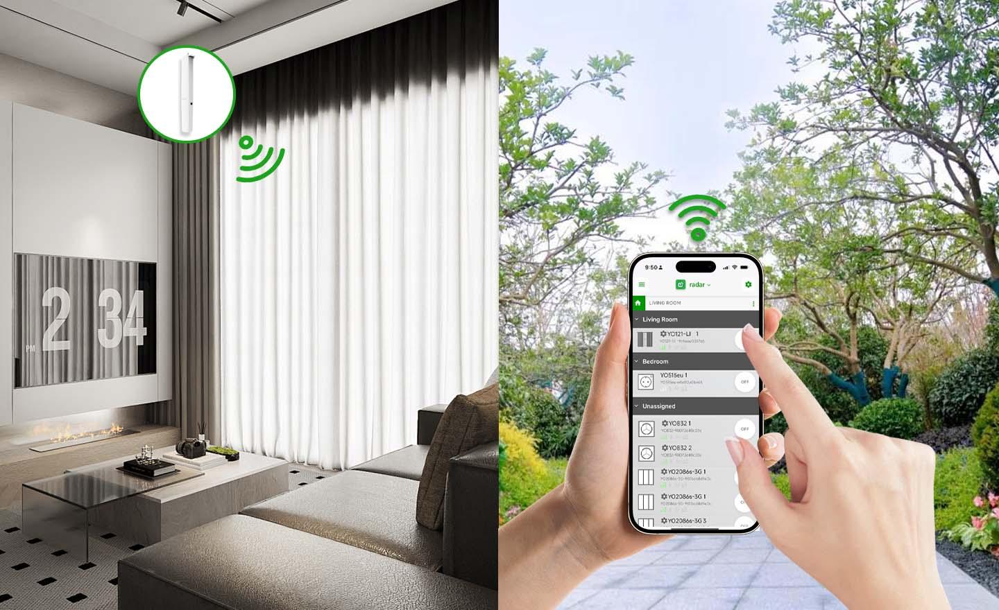 Remotely Control via the Yoswit App Once Connected to a Hub