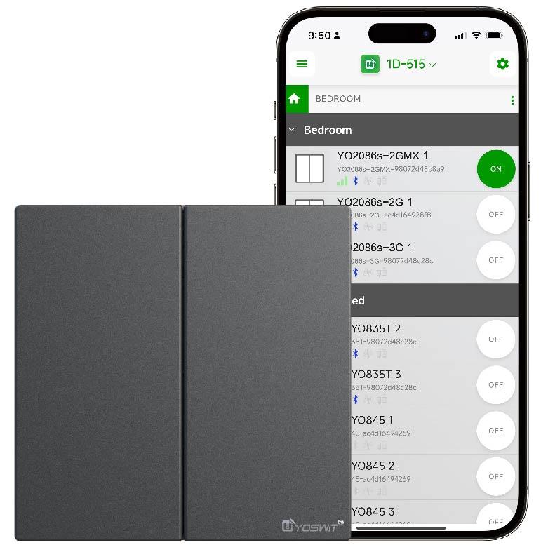 Outlet App Double Pole Switch App