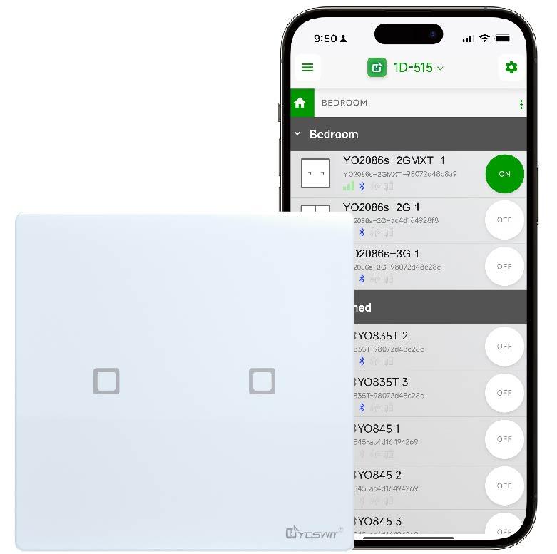 Outlet App Double Pole Switch App