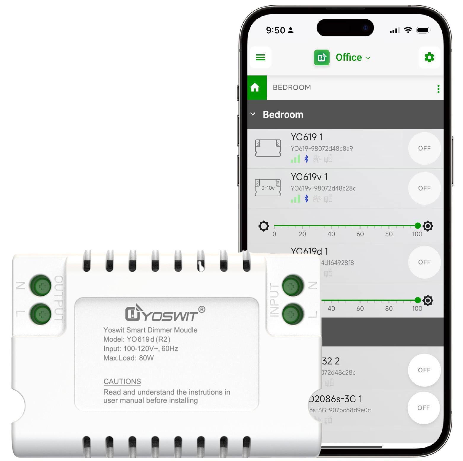 Outlet App Double Pole Switch App