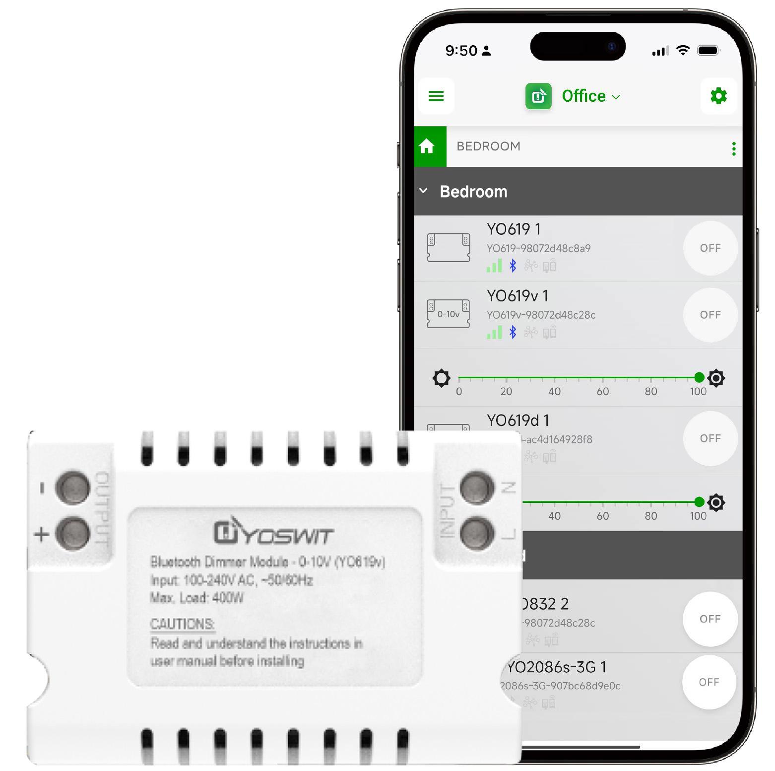 Outlet App Double Pole Switch App