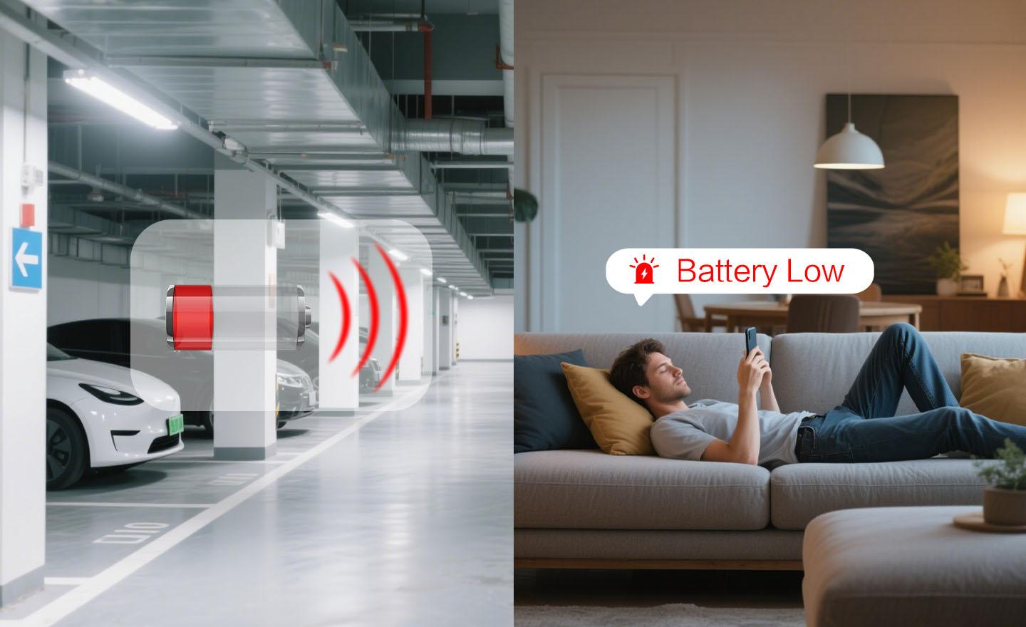 Battery Level Monitoring with Timely Replacement Alerts