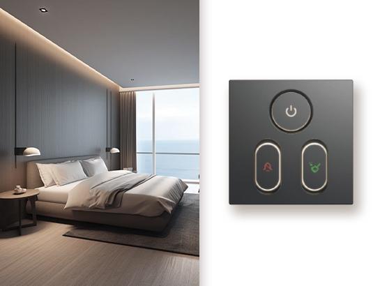 Electronic Doorplate Switch - 3 Gang / M86-MEC-A