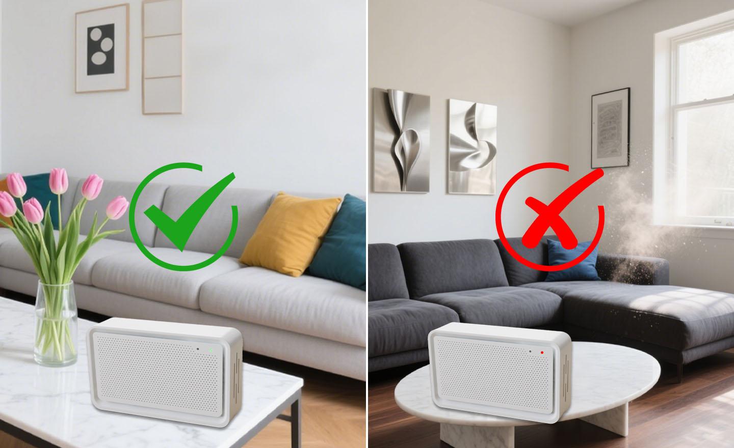 Intuitive Indicator Lights Provide an Overview of Air Quality Status