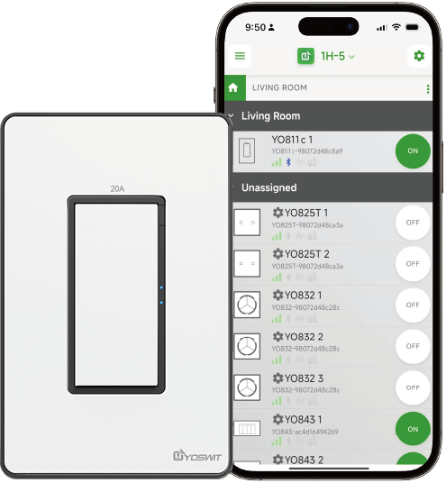 Outlet App Double Pole Switch App