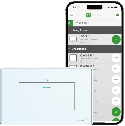 Outlet App Double Pole Switch App