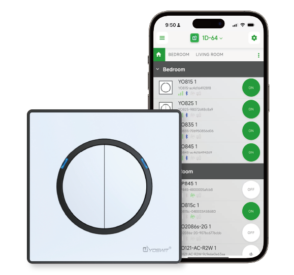 Outlet App Double Pole Switch App