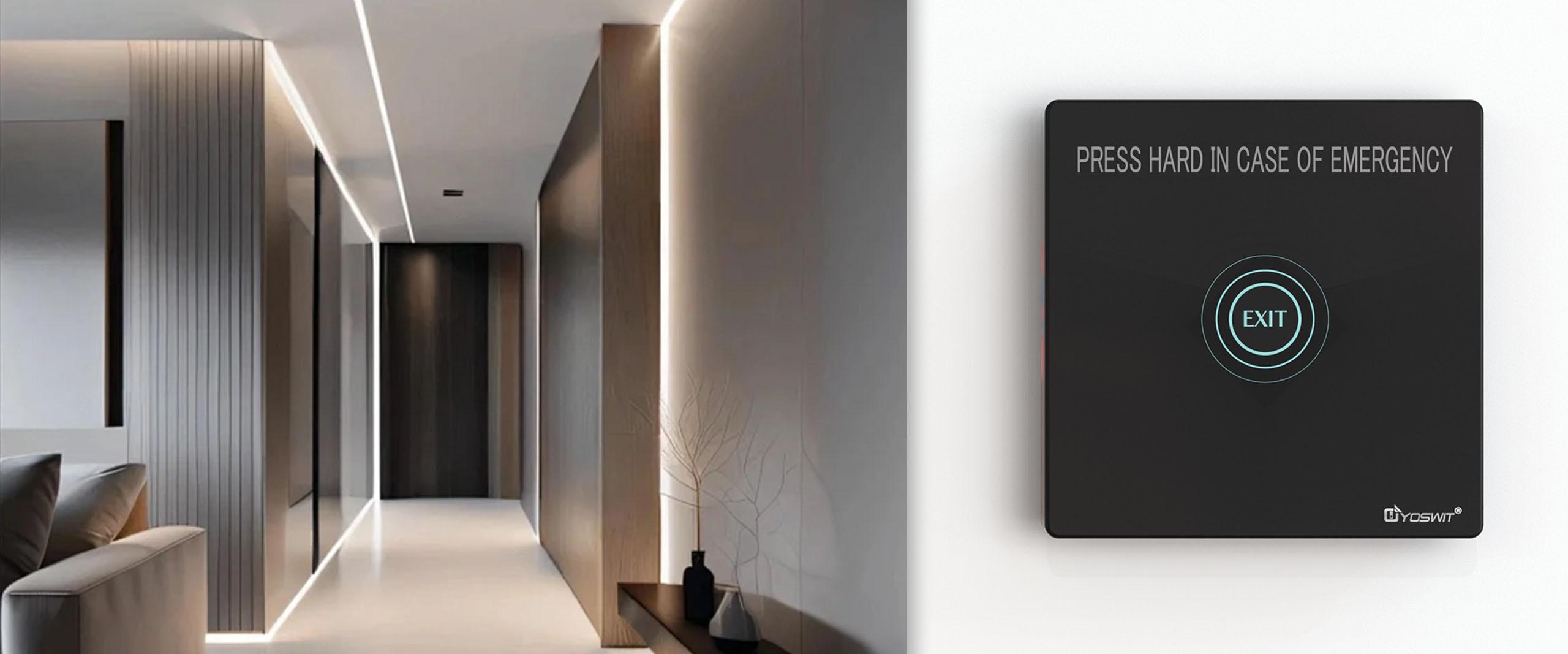 Smart Door Release Button with Break Glass Unit