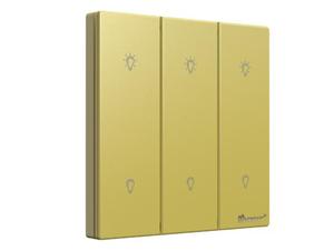 Smart 0-10V Dimmer Switch - 3 Gang / 2086s-MEC-A-YEL