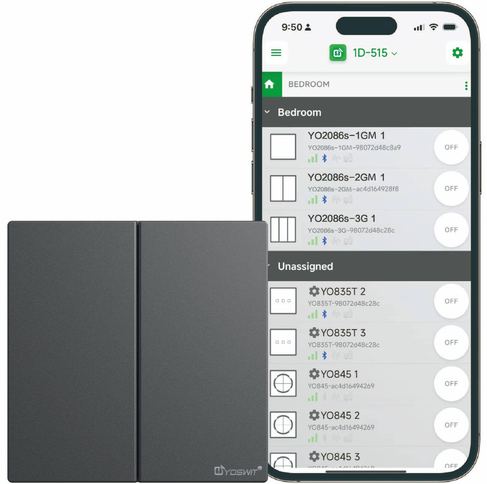 Outlet App Double Pole Switch App
