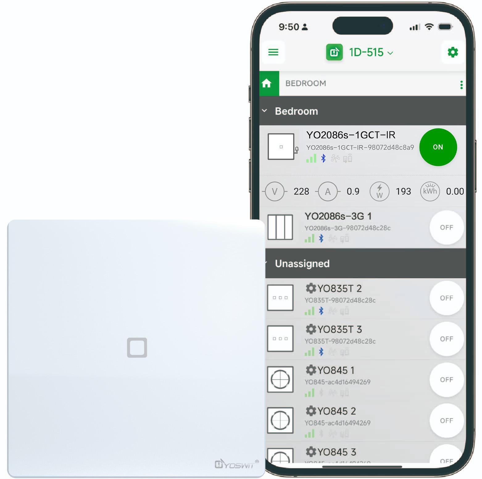 Outlet App Double Pole Switch App