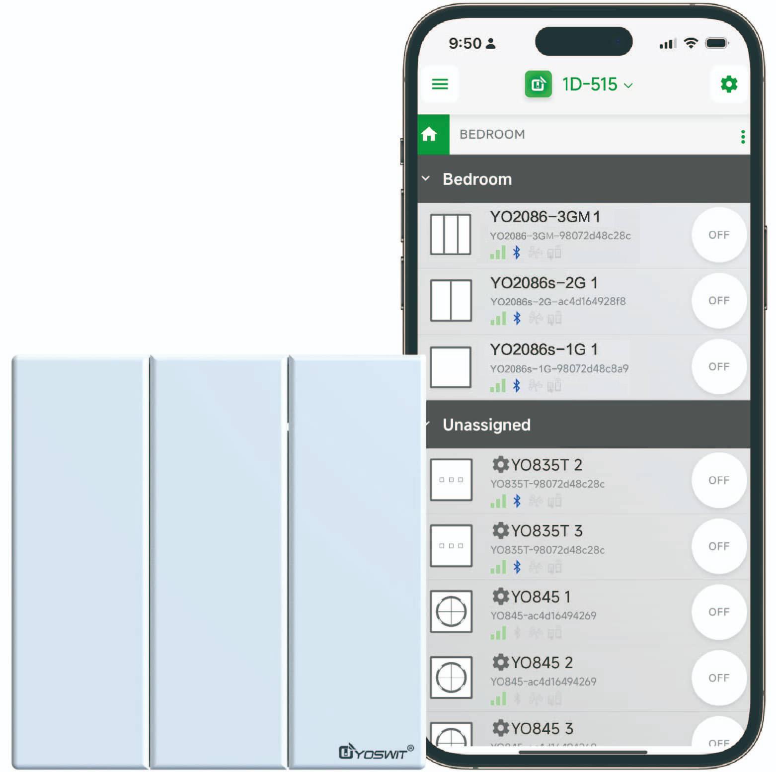 Outlet App Double Pole Switch App