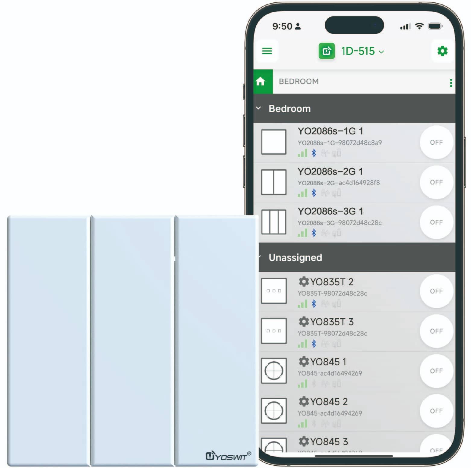 Outlet App Double Pole Switch App