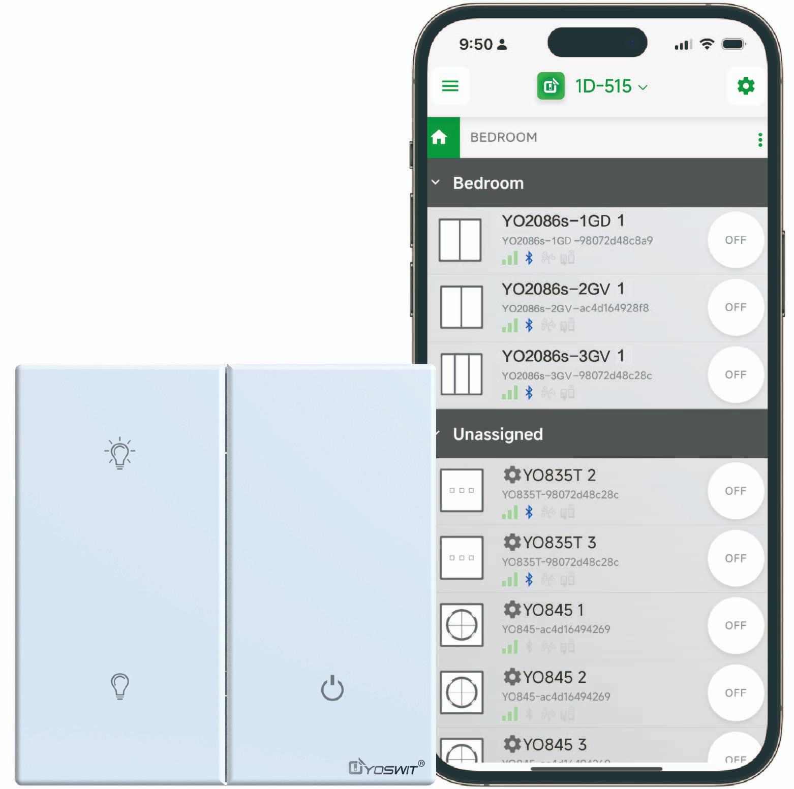 Outlet App Double Pole Switch App