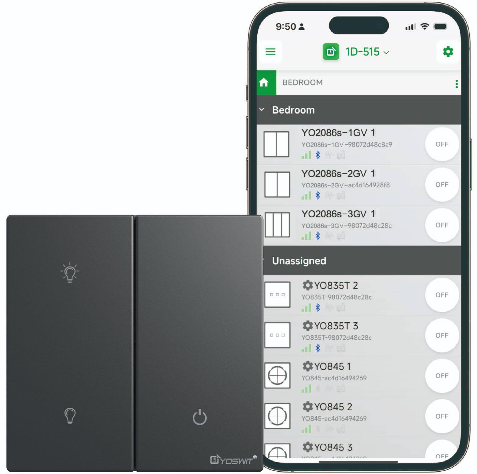 Outlet App Double Pole Switch App