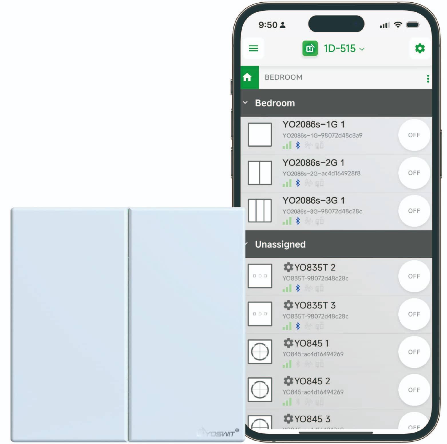 Outlet App Double Pole Switch App